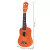 Fa Ukulele Gitár Gyerekeknek, 4 Nylon húr barna