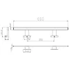 Luxx led lámpa 600mm