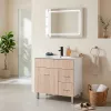 Neo Vision 80 komplett fürdőszoba bútor fehér-sonoma tölgy