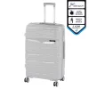 TraveLux Voyager nagy bőrönd keményfedeles 76x50x29 cm szürke