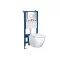 Roya Delano 082CHR falba építhető WC tartály szett
