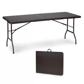 Rattan mintás kerti asztal