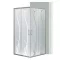 Spirit BAMBOO 80x80 szögletes zuhanykabin, zuhanytálca nélkül