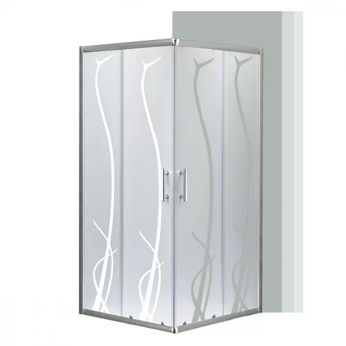 Spirit BAMBOO 90x90 szögletes zuhanykabin, zuhanytálca nélkül