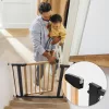 Biztonsági korlát 74-80 cm lépcsőkhöz és ajtókhoz fémből és fából