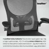 Flexo ergonomikus irodai forgószék deréktámasszal