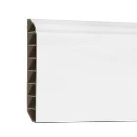 Vinyl SPC padlószegély Snow white 2400x100x12 mm