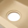 Nia szögletes egy medencés gránit mosogató bézs