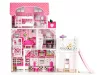 Fa babaház csúszdával XXL
