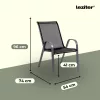 Tanger 4+1 kerti bútor garnitúra szett fekete
